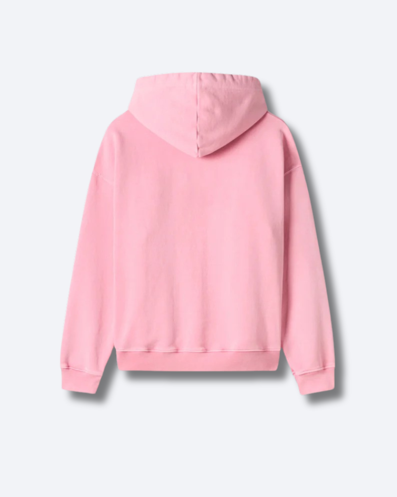 Essential Boxy Hoodie-Pink